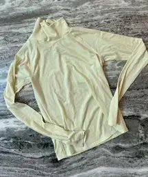 Yellow Outdoor Voices Mock Neck Long Sleeve XS