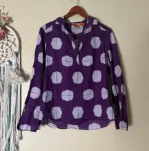 Tory Burch Blouse Top Purple Size 10