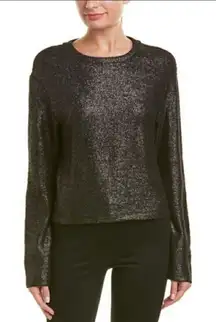 Like new Reiss black metallic crew neck sweater