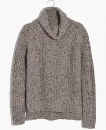 Madewell Colorfleck Ribbed Turtleneck Sweater 🎨🍂🪾