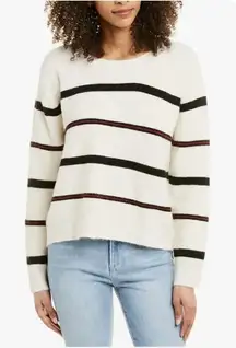 FRAME Denim Slouchy‎ Stripe Wool & Alpaca-Blend Top