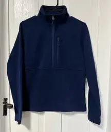 Marmot Women’s Drop Line Sweater Fleece Half Zip Navy Blue Heather size Small