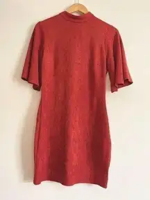 Jealous Tomato Orange Velvet Dress​​​​​​​​​​