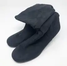 Aerosoles Mid Calf Faux Suede Heel Boots Women's Size 7.5