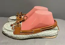 SPERRY TOPSIDER‎ Audrey Woven Mint Boat Deck Shoes Womens size  8.5
