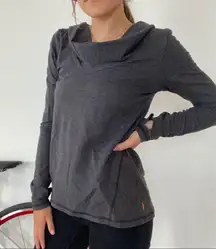 Charcoal Grey Surrender Hooded Pullover