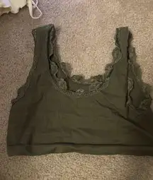 surf shop green tank top