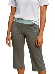 Aerie Yoga Capri Pants Small Wide Leg Cropped Roll Down Waist Lounge Activewear