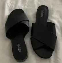 Michael Kors Black Slide Sandals for Women