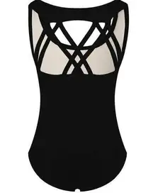 NEW Sleeveless Ballet Gymnastics Leotards  Crisscross MA Adult M