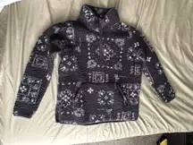 Wrangler Retro Women’s Western Style Sherpa Pullover Quarter Zip Pullover Small