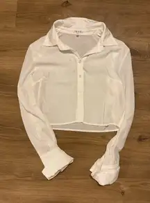 Sheer Button Up Blouse