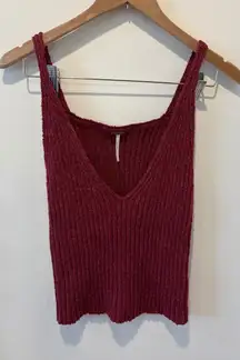 Free People Time Out Ribbed Sweater Tank Size Medium