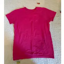 Athleta finish fast pink t shirt