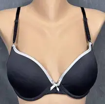 Maidenform Bra 36C Push Up Underwire Lift Padded Bow Trim Contour P09966 P09399