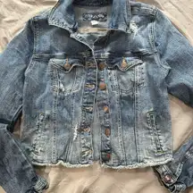 NWOT! Maurices Cropped Blue Denim Jacket