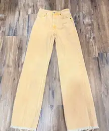 Zara Orange Wide Leg Women's Jeans