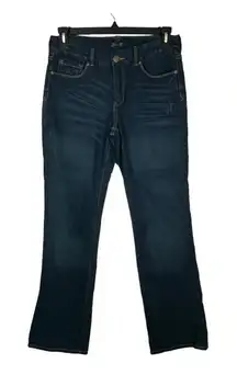 Seven7 Embellished‎ Bootcut Jeans Dark Wash Stretch Sparkle Women Size 6