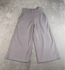 Athleta Seasoft Wide Leg Crop Pant in Tinsel Purple Size  XXS‎