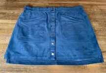 BCBGMAXAZRIA Mora Faux Suede Skirt - size L