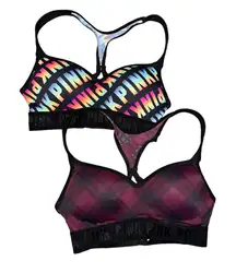 VS🦎Soft Lined Sports Bra Lot🌵2 PCS