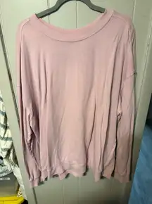 Pink Women's Sweatshirt Top