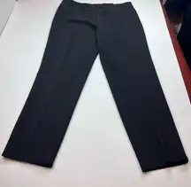 Zac & Rachel Womens Size 12 Black Dress Pant Slightly Tapered Preppy Four Pocket