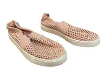 Soda Dusty Pink Perforated Slip On Sneakers Sz 6