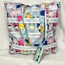 Rare HARAJUKU LOVERS Large Tokyo  Tote Bag In  Snowbunny Pattern 2009 NWT