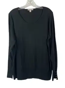 Dressbarn Women's Casual Black Top