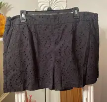 ✔️✔️✔️BOGOHO ✔️✔️✔️Black Eyelet Shorts