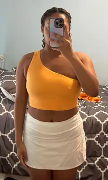 Lululemon Orange One Shoulder Top