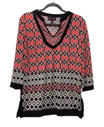 Dana Buchman geometric tunic. Size Small.