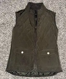 Talbots Forest Green Puffer Vest