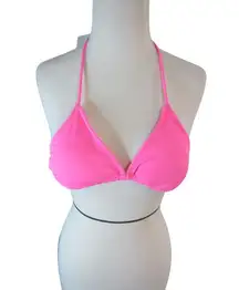 Op Halter Hot Pink Triangle Bikini Bathing Suit Top Size S-M