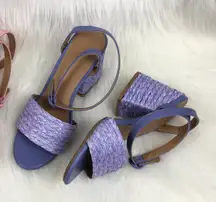 Bamboo NEW  | Braided Heel Maddy Sandals - LAVENDER