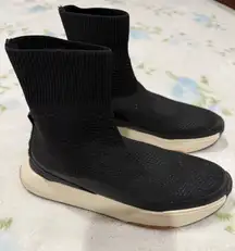 ZARA Black Shimmering  Sock Sneakers