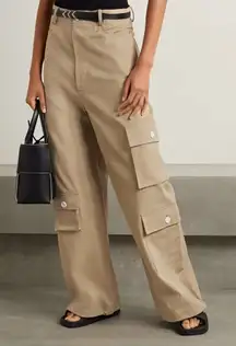 THE FRANKIE SHOP Hailey Oversized Cotton Cargo Pants Small