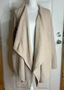 Heyson Beige Open Front Super Soft Cardigan size M NWT with side pockets.