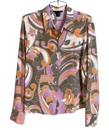 Vintage Silk Retro Blouse