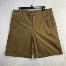 Lauren Ralph Lauren 12 Tan Khaki Cotton Bermuda Short Classic Minimalist Coastal