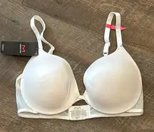 Maidenform Demi Coverage Push‎ Up and In Bra Style DM9900 Size 34 D NWT White