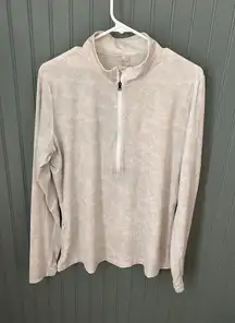 Calia‎ Carrie Underwood Shirt Women XL Long Sleeve 1/4 Zip Camo Floral