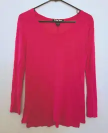 Hot pink soft long sleeve shirt, women’s size small from Macy’s