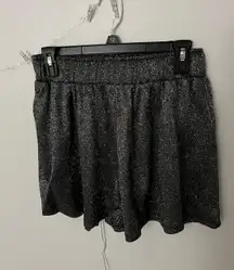 Gray/Black Sparkle Shorts