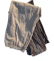 BUNDLE- A New Day‎ Women's XL Wide Leg Pants Beige & Striped Casual