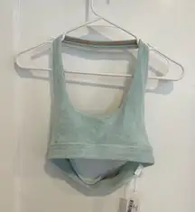 Frankie's Bikinis Phoebe Bikini Top in Celeste Blue