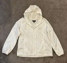 HB Sport by Harve Benard Lightweight Rain Jacket in White