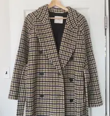 ARITZIA Wilfred Wool Prescott Houndstooth Coat