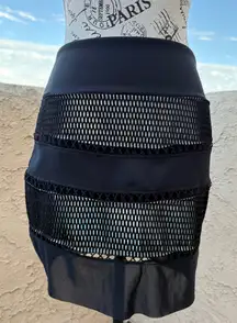 Koral Activewear Miracle holographic panel Scuba mini skirt size S small NWT